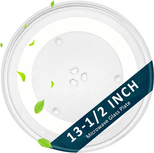 Placa de vidrio para microondas de 13.5 pulgadas F06015Q00AP Reemplazo para Pana-Sonic Frig-idaire G-E, placa giratoria de vidrio para microondas de