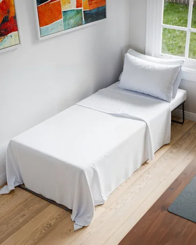 Miniatura 15 de Juego de sábanas tamaño King para RV de 72" x 80" - Sábanas de 4 piezas para cama RV Short Queen - Ultra suaves, transpirables y refrescantes - 01
