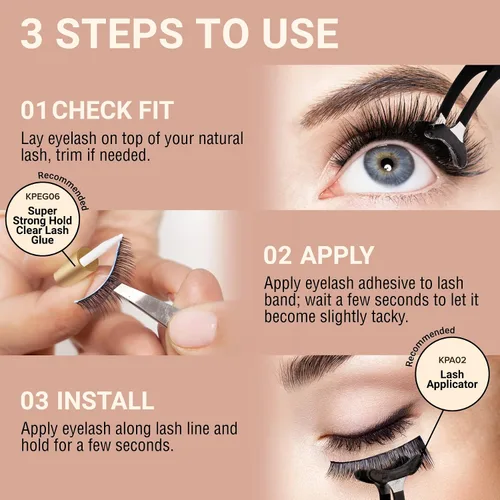Miniatura 6 de i-ENVY Pestañas postizas Bare Beyond Natural Pestañas postizas ligeras (2)