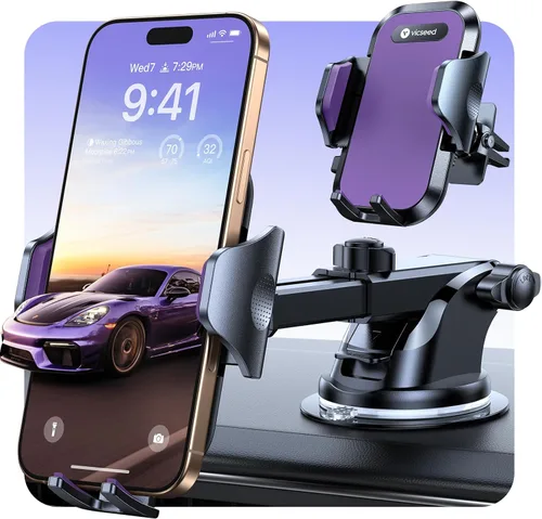 Miniatura 11 de VICSEED [N.º 1 en succión potente] [Estabilidad de grado de carreras de rally] Soportes para teléfonos para su automóvil 2025 Soporte para teléfonos
