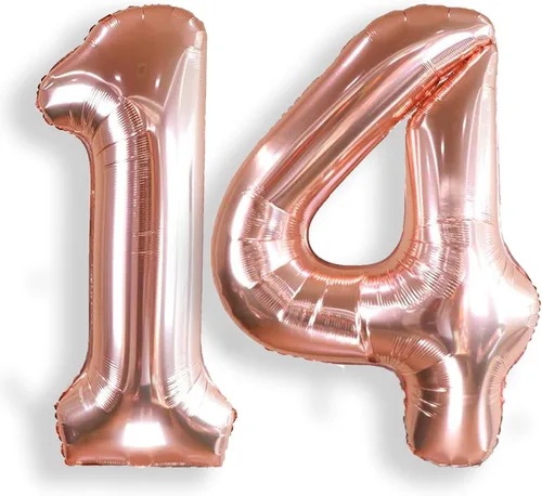 Miniatura 46 de AULE Globos grandes de 40 pulgadas con números 0 azules, globos grandes de números de aluminio, decoraciones de fiesta de cumpleaños de helio