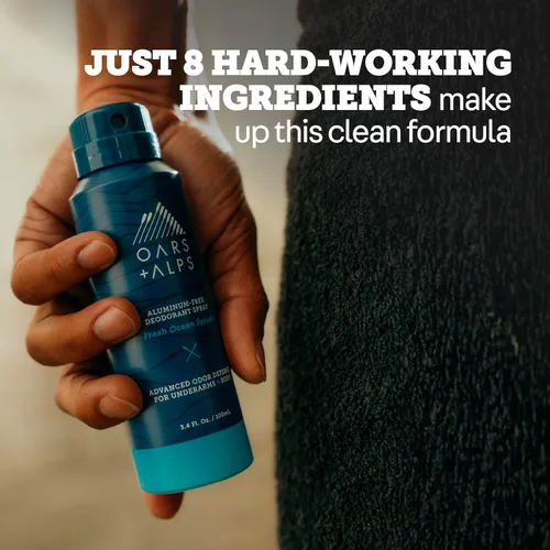 Miniatura 7 de Oars + Alps Spray desodorante de cuerpo completo para hombres y mujeres, desodorante en aerosol sin aluminio, probado por dermatólogos, extra
