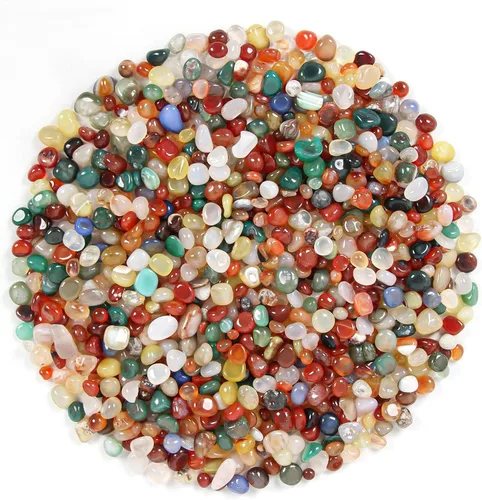 Miniatura 42 de Fragmentos de piedras de cristal mezclado natural de 1.1 libras - Piedras preciosas de cristal curativo triturado para brujería, rocas decorativas