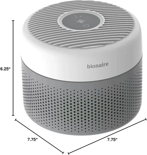 Miniatura 7 de Bionaire oficial - Purificador de aire de mini torre AER1, filtración HEPA verdadera con sistema de 3 etapas, perfecto para habitaciones medianas