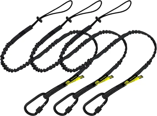 Miniatura 10 de BearTOOLS Cordón de seguridad para herramientas extendido de largo alcance, protección contra caídas de seguridad, bloqueo de tornillo de aluminio