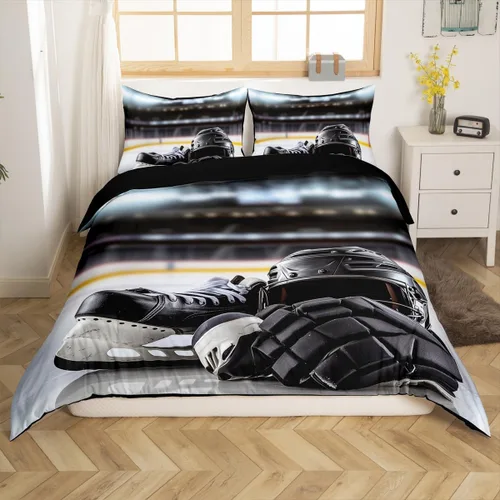 Miniatura 35 de Erosebridal Juego de ropa de cama para niños de construcción tamaño individual para niños, cubierta de edredón para camiones excavadoras, juego
