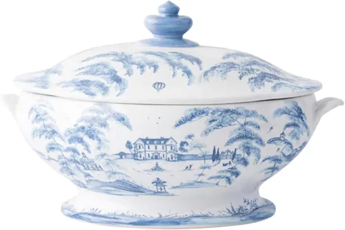 Juliska Sopera Country Estate con tapa - Azul Delft