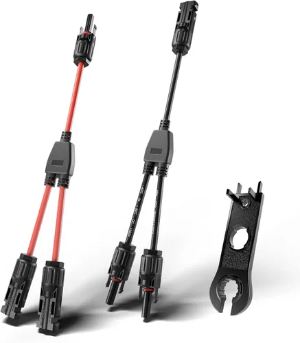 OYMSAE Conectores solares 30A - Kit de cable adaptador paralelo de rama en Y impermeable para panel solar