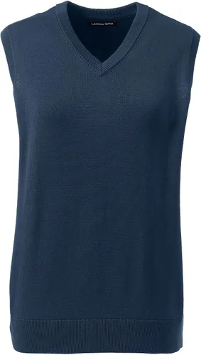 Miniatura 2 de Lands' End Uniforme escolar de algodón modal fino calibre suéter chaleco para mujer