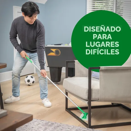 Miniatura 8 de Swiffer Sweeper 2-en-1, limpiador de piso de superficie múltiple seco y húmedo, barrido y mopping kit de inicio. Incluye 1 mop + 19 recargas