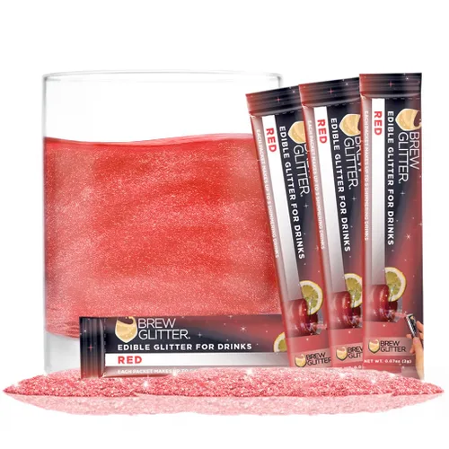 Miniatura 21 de Brew Glitter - Purpurina comestible para bebidas, cócteles, cerveza, adornar bebidas Certificado Kosher y Halal 100% comestible y de grado Azul