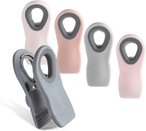 Miniatura 31 de COOK WITH COLOR Clips para bolsas de chips con imán para almacenamiento de alimentos con agarre hermético para bolsas de pan, bolsas de aperitivos