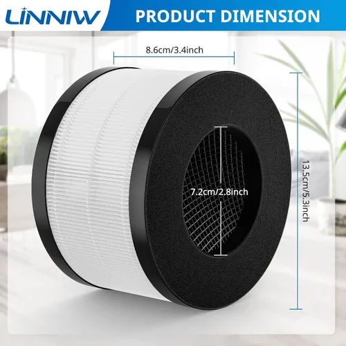 Miniatura 10 de Reemplazo del filtro AP01 solo compatible con Himox AP01(H01) purificador de aire para reemplazo de filtro Himox, potente filtración de 3 etapas