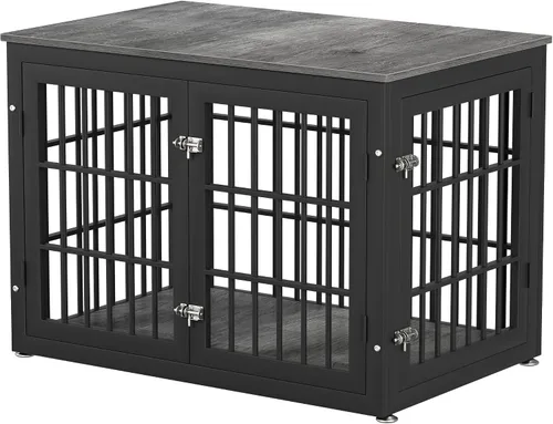 Miniatura 33 de rehomerance Mueble de jaula de perro resistente de 26 pulgadas para perros pequeños, mesa auxiliar decorativa para casa de mascotas, muebles