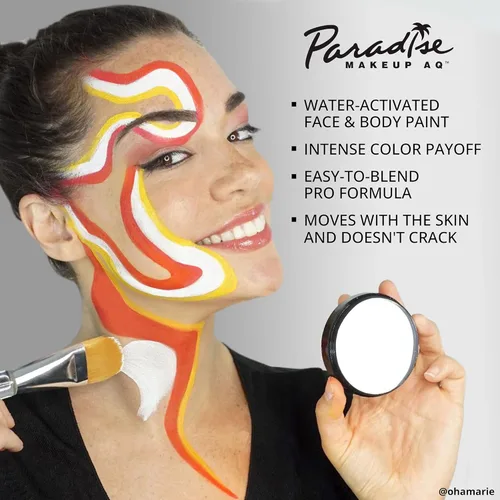 Miniatura 5 de Pintura corporal y facial. Paradise AQ con maquillaje de 1.4 oz., Negro