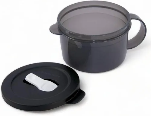 Miniatura 2 de Tupperware CrystalWave - Taza de sopa para microondas, color negro, 16 onzas