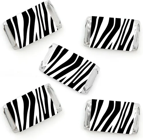 Miniatura 9 de Big Dot of Happiness Estampado de vaca – Mini pegatinas de barra de caramelo – Pequeños recuerdos de fiesta de animales de granja – 40