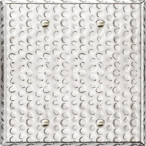 Miniatura 10 de LIDER Placa de Pared de Metal en Blanco, Cubierta de Tomacorriente en Blanco de Acero Inoxidable, Resistente a la Corrosión, Tamaño Mediano 1-Gang