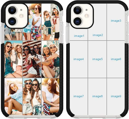 Miniatura 8 de Funda de teléfono personalizada para iPhone 11, diseño personalizado de fotos de collage de múltiples imágenes, resistente a los golpes, resistente