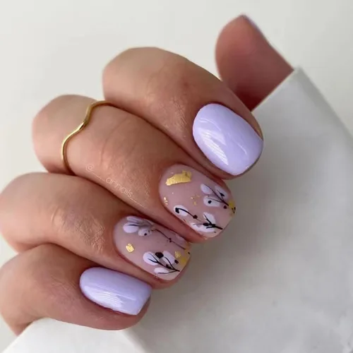 Miniatura 7 de Uñas postizas cortas a presión, uñas acrílicas cuadradas, coloridas de cobertura completa, uñas adhesivas brillantes en líneas, uñas reutilizables