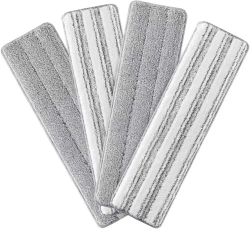 Miniatura 12 de JOYMOOP Almohadilla de repuesto de microfibra para sistema de trapeador plano de 15 pulgadas, gris, 1 paquete de recarga 1 pieza 15" - 1 gris