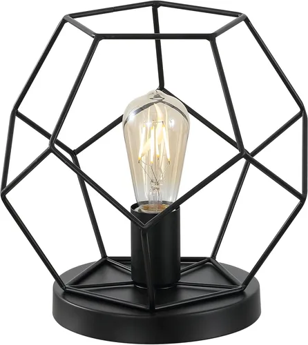 Miniatura 8 de JONATHAN Y Lámpara de mesa geométrica dorada de latón de 10 pulgadas, lámpara de escritorio de metal moderno de mediados de siglo para sala