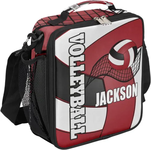 Miniatura 13 de Bolsa de almuerzo personalizada para niñas, niños, adolescentes, hombres y mujeres, regalo personalizado, bolsa de almuerzo, pelota de fútbol, azul