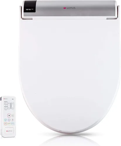 Lotus Bidet ATS-2000 Elongated, Premier Class, Purestream Function(Constipation Relief) Heated Seat With Wireless Remote Control, Unlimited Warm