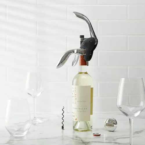 Miniatura 2 de Houdini Sacacorchos Abridor de vino, incluye cortador de papel de aluminio y espiral extra, negro