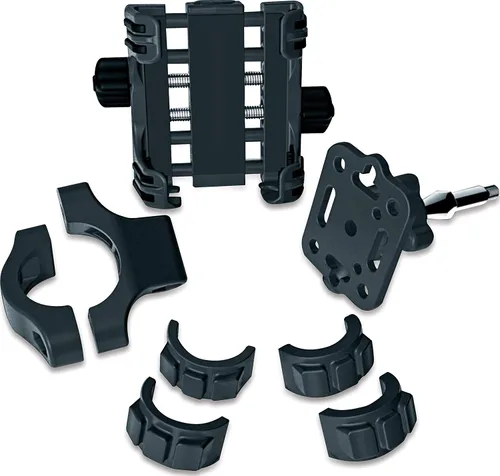 Miniatura 6 de Kuryakyn 1699 Accesorio para manillar de motocicleta: Tech-Connect Cradle Kit de montaje para dispositivo/teléfono GPS para motocicletas con barras