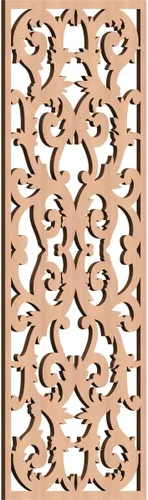 Miniatura 31 de Meadville Paneles decorativos de pared de madera con calado, 9 3/8 pulgadas de ancho x 24 3/8 pulgadas de alto x 1/4 de alto, aliso