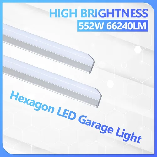 Miniatura 4 de ALLYES - Luces hexagonales de garaje, luces de techo súper brillantes, con interruptor inteligente, 3000 K/4500 K/6500 K, luz de techo para taller