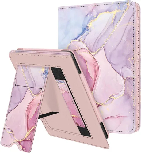 Miniatura 11 de Fintie Funda con soporte para Kindle de 6 pulgadas (11ª generación-2024/2022) - Funda de piel sintética con ranura para tarjeta de encendido y Negro