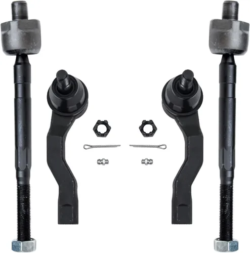 Miniatura 85 de Detroit Axle - 4 barras de acoplamiento delanteras para Kia Forte Koup 14-17, 14-18 Forte Forte5, 4 extremos de barra de acoplamiento exteriores e