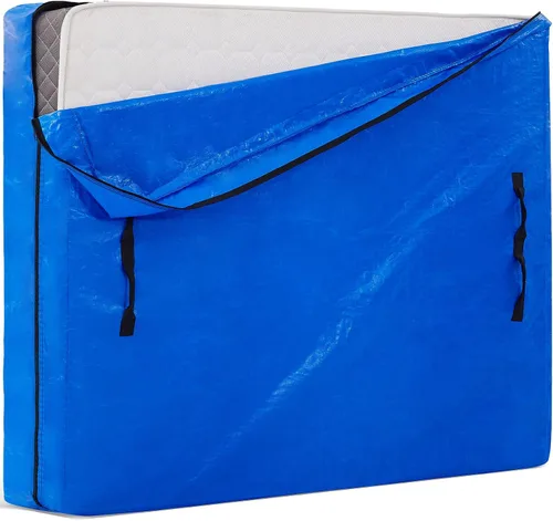 Miniatura 6 de AlexHome Bolsa de colchón para mudanza y almacenamiento, lona resistente, reutilizable, funda de almacenamiento de colchón fácil de transportar