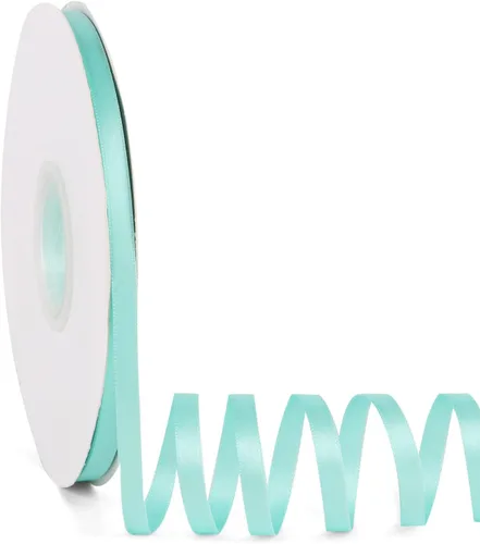 Miniatura 133 de Cinta de satén verde manzana de doble cara de 1-1/2 pulgadas x 50 yardas, cinta continua de poliéster de alta densidad para envolver regalos, bodas