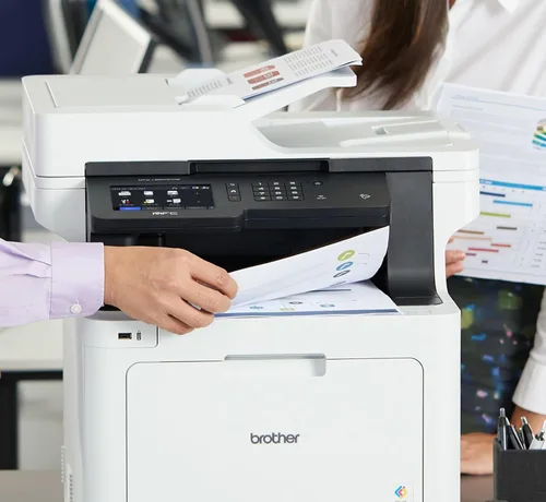 Miniatura 6 de Brother MFC-L8900CDW - Impresora láser inalámbrica todo en uno, color blanco, impresión de fax de escaneo de copia, pantalla táctil LED de 5