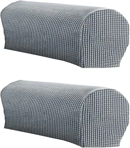 Miniatura 11 de LINGXIYA Funda de Reposabrazos de Terciopelo Suave y Elástico, Fundas para Reposabrazos de Sillas/Sofas, Fundas para Brazos de Sofá, Protector