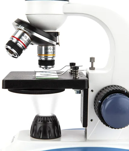 Miniatura 4 de AmScope M158C Microscopio compuesto monocular con visores WF10 x y Wf25 X