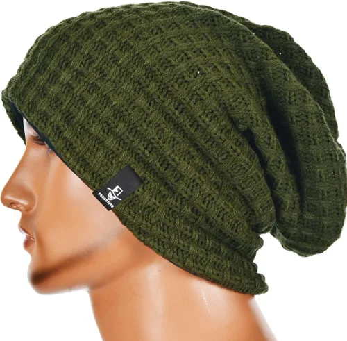 Miniatura 2 de VECRY Gorro holgado de punto de ganchillo para hombre para verano e invierno