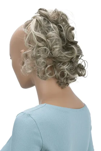 Miniatura 39 de CAISHA - Postizo Jumbo de Cabello Elástico para Recogidos Voluminosos y Rizos Desaliñados, Color Rubio Claro, G5L rubio claro #22T613 G5L
