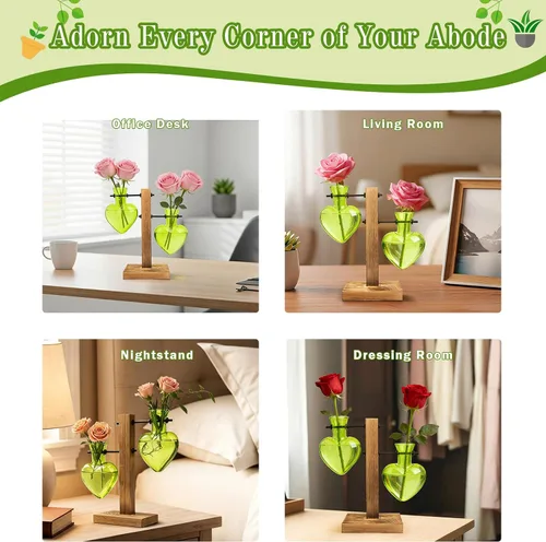 Miniatura 6 de XXXFLOWER Estación de propagación de terrarios de plantas, regalos para mamá, hija, esposa, amante de las plantas, bombilla hidropónica