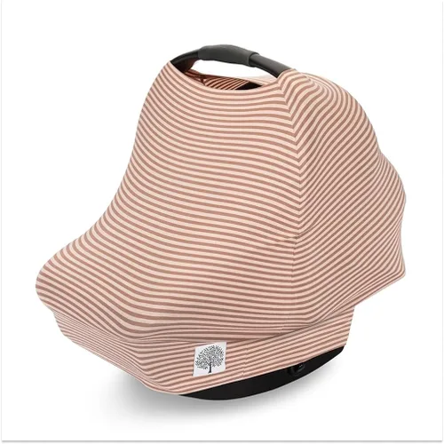 Miniatura 10 de Parker Baby - Funda de asiento de automóvil 4 en 1 para niños, toldo elástico para asiento de automóvil, funda de lactancia, funda para carrito