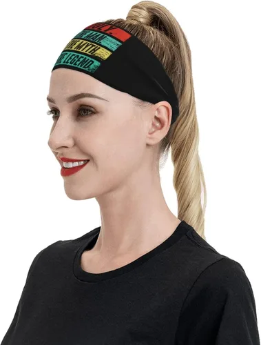 Miniatura 6 de July The Man The Myth The Legend 1975 Headband for Men Women Sports Sweatband for Fitness Exercise Moisture Wicking Running Yoga Hairbands