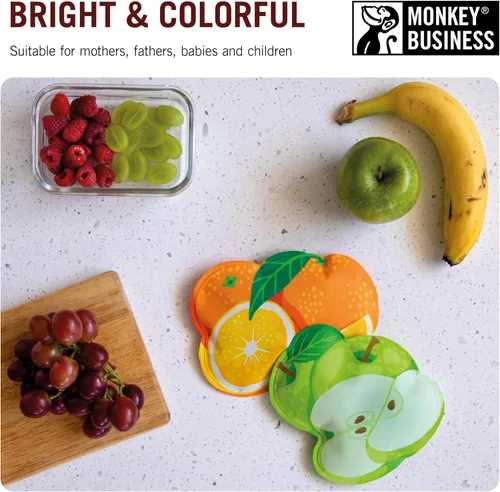 Miniatura 6 de Monkey Business Icepadz - Juego de hielo suave, bolsas de hielo reutilizables para biberones y leche materna, bolsa de hielo delgada