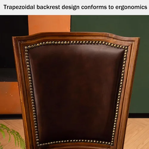 Miniatura 6 de Juego de 4 sillas de comedor de madera, silla de comedor rústica, sillas de comedor tapizadas con reposabrazos opcionales, silla de cocina para sala