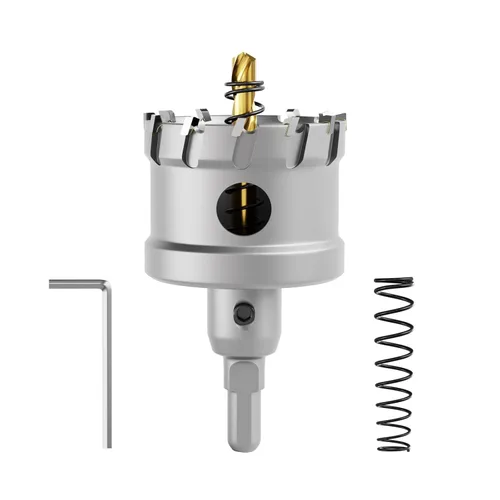 Miniatura 9 de CSOOM Sierra de agujeros TCT, cortador de agujeros, cortador de círculo, aire acondicionado y otras tareas de perforación de agujeros. Esta broca