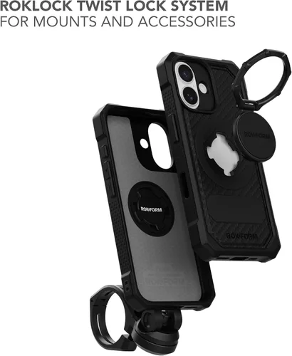 Miniatura 4 de Rokform Funda rígida compatible con iPhone 17, cubierta magnética (Negro)