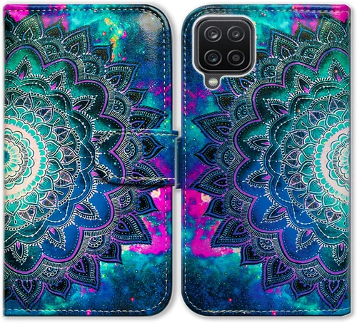 Miniatura 17 de Bcov Funda para Galaxy A12, colibrí en flores pájaro de cuero con tapa para teléfono con ranura para tarjeta soporte para Samsung Galaxy A12 2021