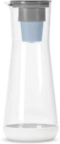 Hydros Jarra con filtro de agua, diseño delgado de 40 onzas, tecnología patentada Fast Flo Tech, apta para lavavajillas, se llena en solo 40 Blanco